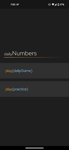 Daily Numbers - Screenshot 1