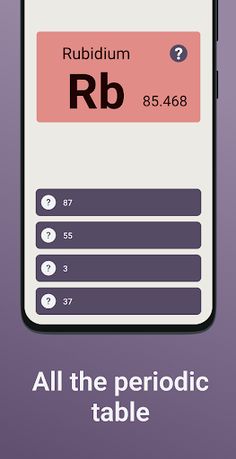 Quiz School | Periodic table - Screenshot 2