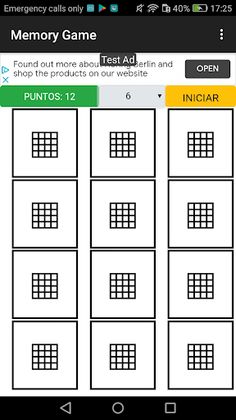 Memory Game - Screenshot 1