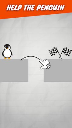 Draw Bridge: Save Penguin Game - Screenshot 1