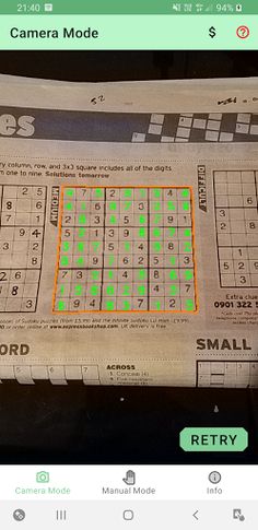Sudoku Solver (Camera) - Screenshot 1