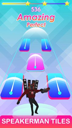 Skibidi TV Man Hop Tiles Mix - Screenshot 4