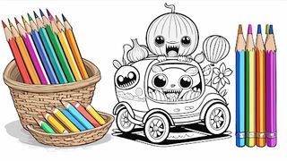 Coloring Little Monster ASMR - Screenshot 1