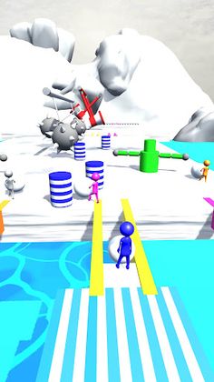 Snowman Run: Snow Race Games - Screenshot 2