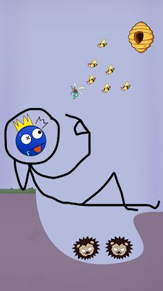 Save the Rainbow Blue Monster - Screenshot 3