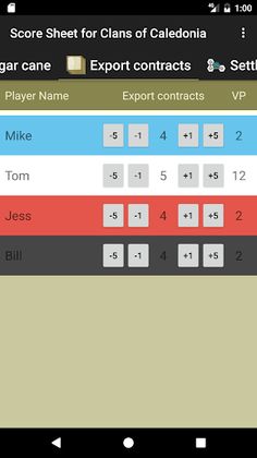 Score Sheet for Clans of Caled - Screenshot 4