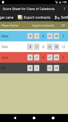 Score Sheet for Clans of Caled - Screenshot 4