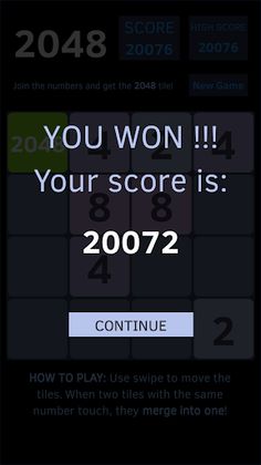 2048 Dark - Screenshot 2