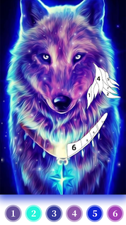 Wolf Coloring Book Color Game - Screenshot 5
