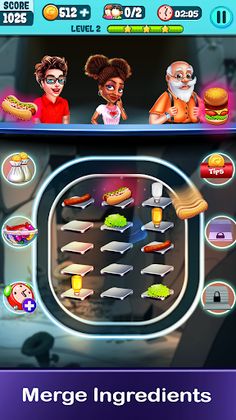 Food Merge - Idle Clicker Game - Screenshot 1