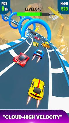 Sky Race 3D: Car Racing Games - Screenshot 2