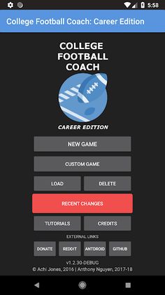 College Football Coach: Career - Screenshot 1
