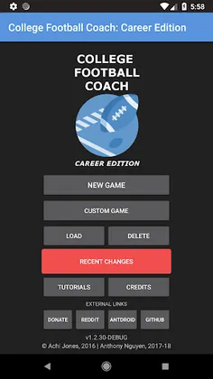 College Football Coach: Career - Screenshot 1