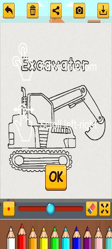 Excavator Coloring - Screenshot 4