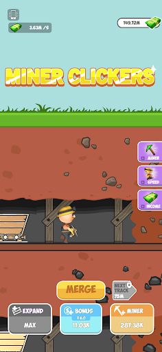 Miner Clickers: Gold & Gem - Screenshot 1