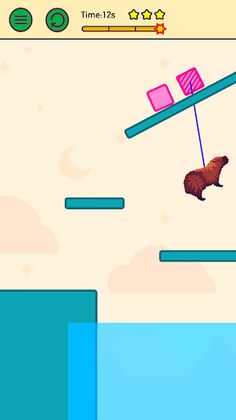 Capybara Swing - Puzzle Game - Screenshot 2