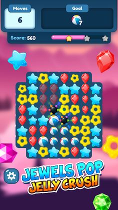 Jewels Pop Jelly Crush Game - Screenshot 2