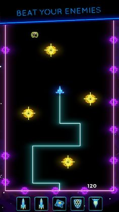 Xonix Neon: synthwave arcade - Screenshot 4