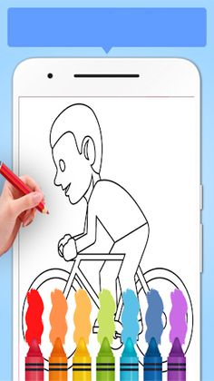 Bike Colouring Book Game - Screenshot 1