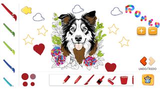 Border Collie Lovely Coloring - Screenshot 1