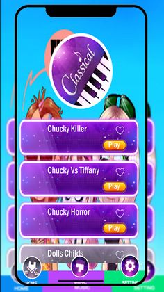 Chucky & Tiffany Piano Tiles - Screenshot 1