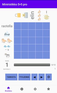 Miniristikko 5×5 pro - Screenshot 1
