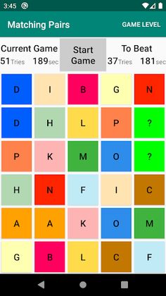 Matching Pairs of Cards - Trai - Screenshot 2