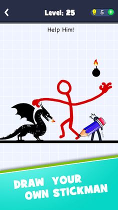 Stickman:DrawSaveMaster - Screenshot 1
