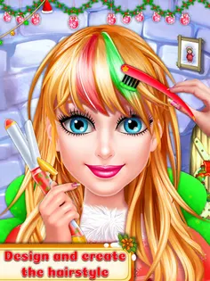 Christmas Girl Makeover Game - - Screenshot 2