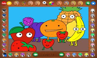 Coloring Book 19: Eating Healt - Screenshot 1