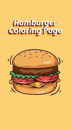 Hamburger coloring game - Screenshot 1