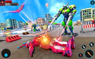 Eagle Robot Flying sim: Cars T - Screenshot 1