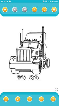 Truck Trailer Coloring - Screenshot 1