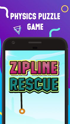 Zipline Rescue - Physics Puzzl - Screenshot 1