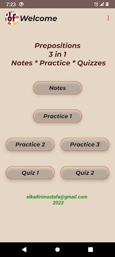 English Prepositions - Screenshot 1