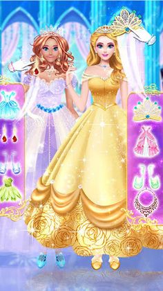 Princess dress up and makeover - Screenshot 4