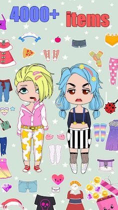 Chibi Dolls Dress Up Girls - Screenshot 1