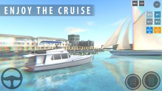 Jet Boat Sim Cruise Ship Drive - Screenshot 1
