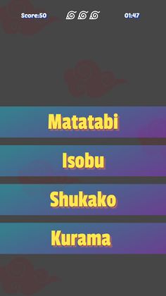Quiz de Anime Herois de Konoha - Screenshot 2