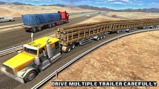 Long Trailer Truck Wood Cargo - Screenshot 1