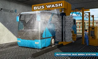 Gas Station Bus Parking Games - Screenshot 1