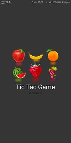Tic Tac -  With Fruit - Screenshot 1