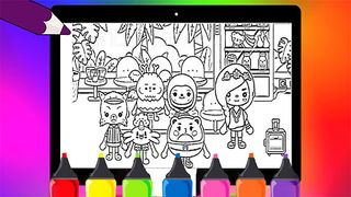 Miga Town coloring book - Screenshot 2