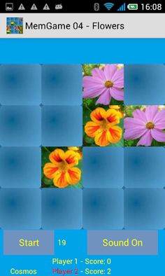 MemGame 04 - Flowers - Screenshot 2