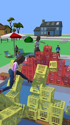 Crate Milk Challenge 3D - Screenshot 2