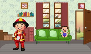 Pretend Town Firefighter - Screenshot 1