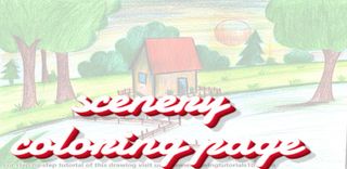 scenery coloring page - Screenshot 1