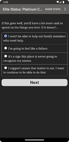 Elite Status - Screenshot 3