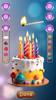 Happy Birthday DIY Cake Maker - Screenshot 1