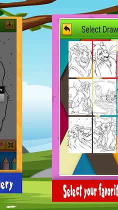 King Lion Coloring Book - Screenshot 4